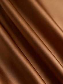 Top de tirantes plisado de unicolor, versátil y casual para uso diario de mujer - Marrón - Ver 5