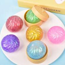 1pc Colorful Dumpling Shaped Slow Rebound Squeeze Toy, Stress Relief Hand And Desk Toy, Suitable For Anxiety Relief, Office Relaxation And Home Decor, Soft Squeeze Toy, Best Gift For Family And Friends (Random Color) - Multicolor - View 4