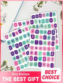Random Designs; 800 Pieces (16 Sheets) Of Vintage English Letter Stickers; Magazine-Style Cutout Lettering; Suitable For Journaling, Gift Decoration, Scrapbooking, And Water Bottles (Back-To-School Essential); Available In Sets Of 1, 4, Or 8 Sheets. - A - View 12