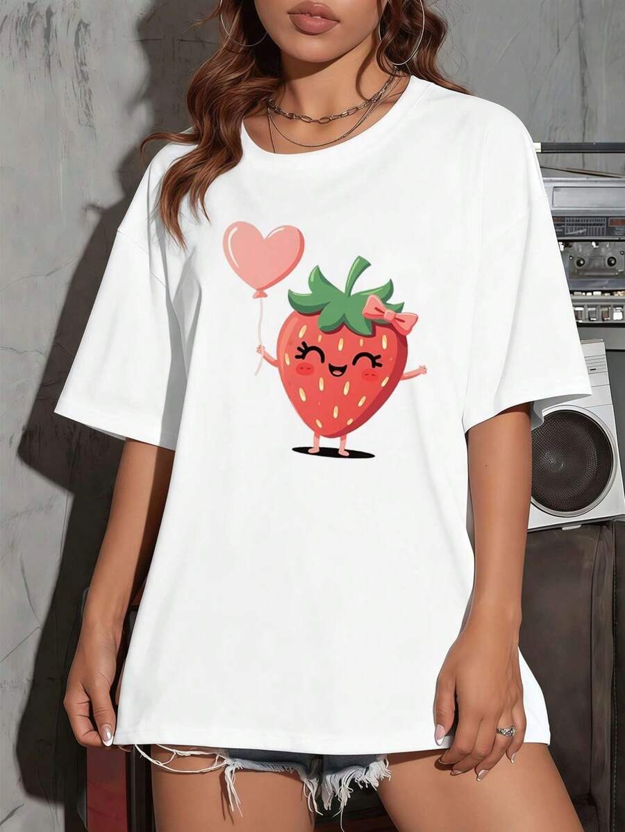Dam-T-shirts - Vitt - Visa 1