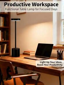 1pc Minimalist Art USB Charging Lamp - Modern Design, 3-Color Touch Home Night Light With 3 Color Temperature Settings, Suitable For Bedroom, Living Room, Dining Room, Coffee Shop, Office, Dining Hall, Bedside, Creating Warm Home Atmosphere, Creative Gift - 彩色 - 查看 3