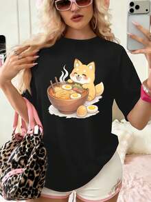 Women T-Shirts - Black - View 1