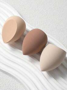 Random Shape & Color Makeup Sponge, Teardrop Angled Edge, Suitable For All Skin Types - Multicolor - View 3