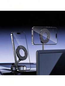 Dudukan Ponsel Mobil dengan Perekat Vakum Mekanik yang Dapat Berputar 360°, Dudukan Ponsel Magnetik, Cocok untuk iPhone, Ponsel Android, Navigasi, Hadiah Ulang Tahun, Keluarga & Teman, Aksesori Mobil - Berbagai warna - View 7