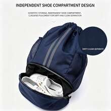 The Light Luxury Style Training And Fitness Strap Bag Integrates The Functions Of A Basketball Bag, A Swimming Bag, And A Multi-Functional Sports Backpack. - Multicolor - View 6