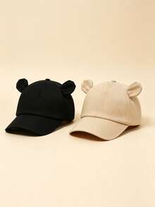 1pc/2pcs Solid Color Baby Toddler Sun Protection Baseball Cap, Unisex Soft Versatile Adjustable Sun Hat, Suitable For Outdoor Daily Wear - Multicolor - View 8