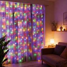 6m/3 Meters Battery Operated LED String Lights For Wedding, Birthday, Party Decoration, Holiday Celebration - Battery Box Curtain Light - View 11
