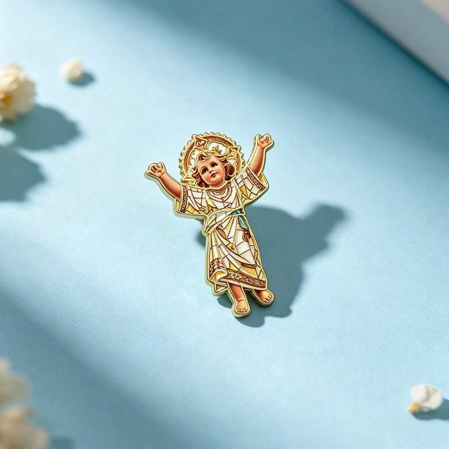 上帝之子珐琅胸针 时尚装饰胸针 衣领徽章 包包徽章 珠宝礼品 - 彩色 - 查看 1