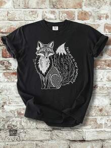 La naturaleza es nuestra humanidad WhimsiC1Al Fox T1S1Hirt - Negro - Ver 2