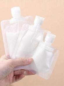1/5/10pcs Botol Isi Ulang Datar untuk Perjalanan, Sampo, Losion, Kosmetik, Set Botol Isi Ulang Datar untuk Perjalanan 30ml/50ml/100ml untuk Tas Penyimpanan Perjalanan, Perlengkapan Perjalanan untuk Wisuda - View 3