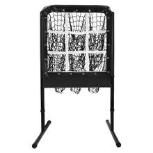 Black Baseball Throwing Net With 9 Targets, 39-45 Inch Height Adjustable Design & Ground Spikes, Polyester Training Rebounder For Outdoor Places Such As Patios, Ballparks And Family Backyard For Throwing Baseballs - Black - View 3
