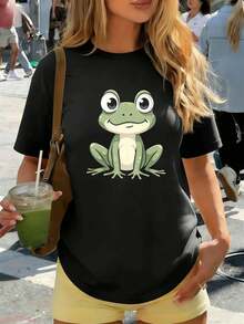 Women T-Shirts - Black - View 1