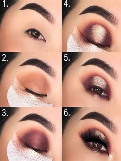 50 Pack Eye Makeup Shields, Medical Non-Woven Fabric, Strong Self-Adhesive Eyeshadow Pads, Alcohol-Free Protector Guards For Eyeliner, Mascara, And Lip Makeup Application