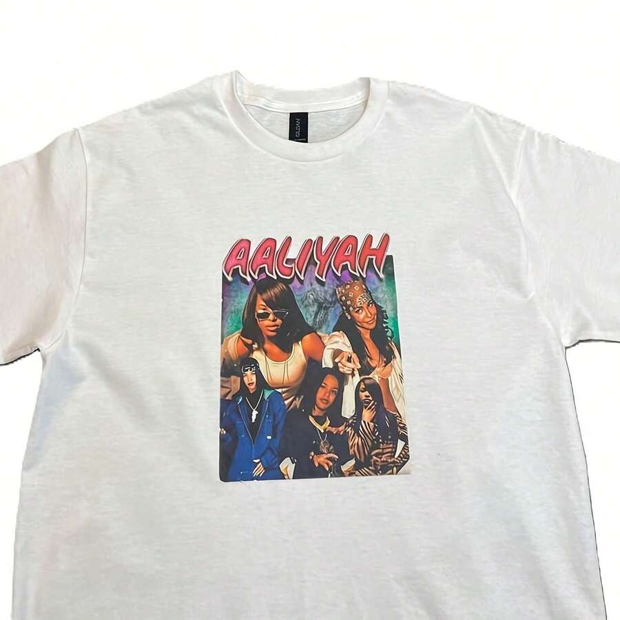 Vinyl T-Shirt For Women, 100% Cotton Unisex T-Shirt - Premium Casual Comfortable Fit - 白色 - 查看 1