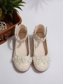 Girls' Mary Jane Princess Shoes, Gentle Fairy Style - Beige - View 5