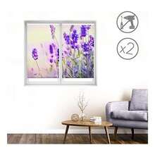 KIWI | Pack Of 2 Translucent Roller Blinds, Tool-Free Installation, Sizes From 40 To 90 Cm Wide And From 150 To 180 Cm High, Easyfix Drill-Free Installation, Available In 5 Models - Mauve Purple - View 4
