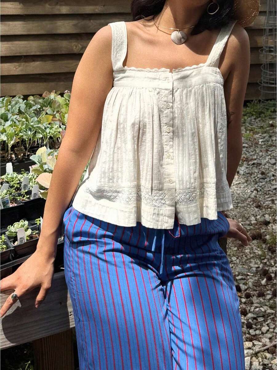 Women Tank Tops & Camis - White - View 1