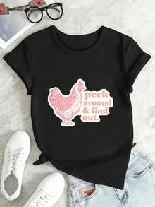 Women T-Shirts - Black - View 2
