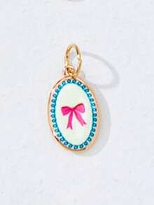 1pc Gold-Plated Colorful Enamel Pendant Necklace, Customizable Tropical Fruit Theme Pendant Necklace, Delicate Paperclip Chain Layered Jewelry, Cute Stackable Beach Holiday Daily Wear Women Gift - Multicolor - View 56