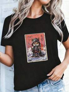 Women's Retro Palm Tree Desert California Vintage Summer T-Shirt. Suitable As A Gift. Women's T-Shirt. Elegant Blouses. Boho Chic. Soft, Breathable, And Comfortable Women's Top, Ideal For Spring, Summer, And Fall, Perfect For Vacations, Travel, And Everyday Wear. Suitable As A Gift. Women's T-Shirt. Elegant Blouses. Boho Chic. Soft, Breathable, And Comfortable Women's Top, Ideal For Spring, Summer, And Fall, Perfect For Vacations, Travel, And Everyday Wear. - 黑色 7 - 查看 2