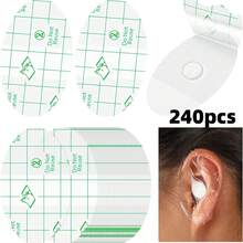60/120/180 Pcs Disposable Baby Ear Cover For Shower Plug Waterproof Protector Newborn Sticker Cotton Ball Baby Shower Cap Ear Protection For Kid Showering Surfing Snorkeling Other Water Sport - Two-6 - View 11