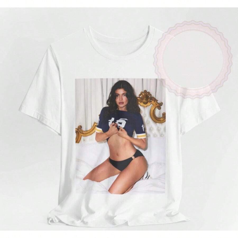 Camiseta HOT de Kylie Jenner, unisex, tallas S-5XL, todas las tallas. - Blanco - Ver 1