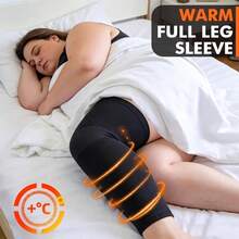 RPPR 1pair/ 2pcs- Extra Large High Elastic Full Leg Compression Sleeves, Extended Length Knee Brace, Long Knee Support For Running, Workout, Daily Life, Knee Sleeves For Men & Women, Black/ Gray, 4XL, For Weight Up To: 286lbs/ 130kg - Multicolor - View 6