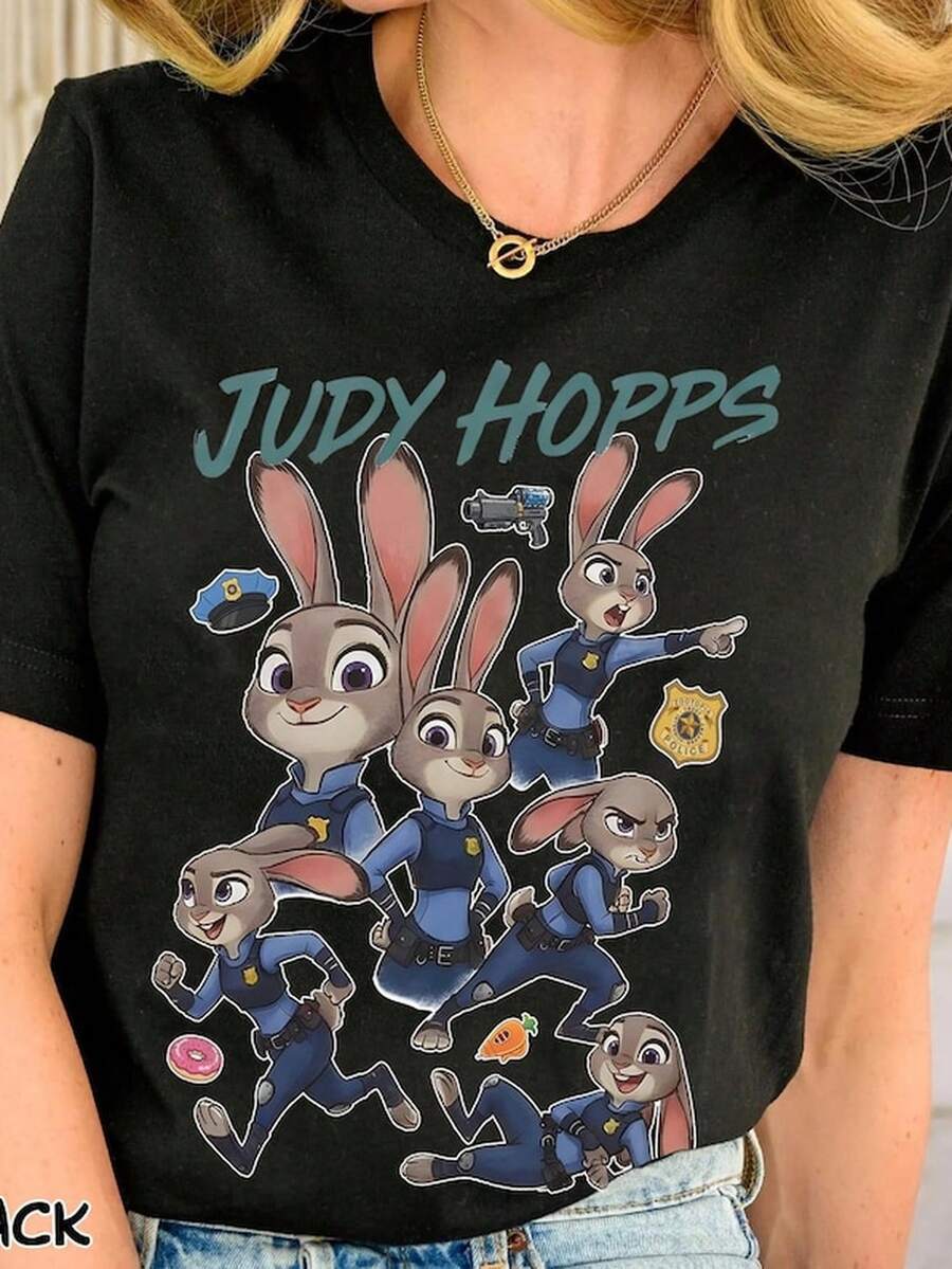 Z1ootopia vintage Judy Hopps S1Hirt, Judy Hopps y Nick Wilde T1S1Hirt, Z1ootopia 2 T1EE, tierra Family Matching TR1ip Oui
