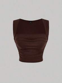 Top tank unicolor fruncido - Multicolor 3 - Ver 8