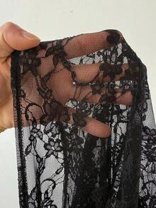 Vestido casual y elegante con abertura lateral, liviano para el verano - Negro - Ver 11