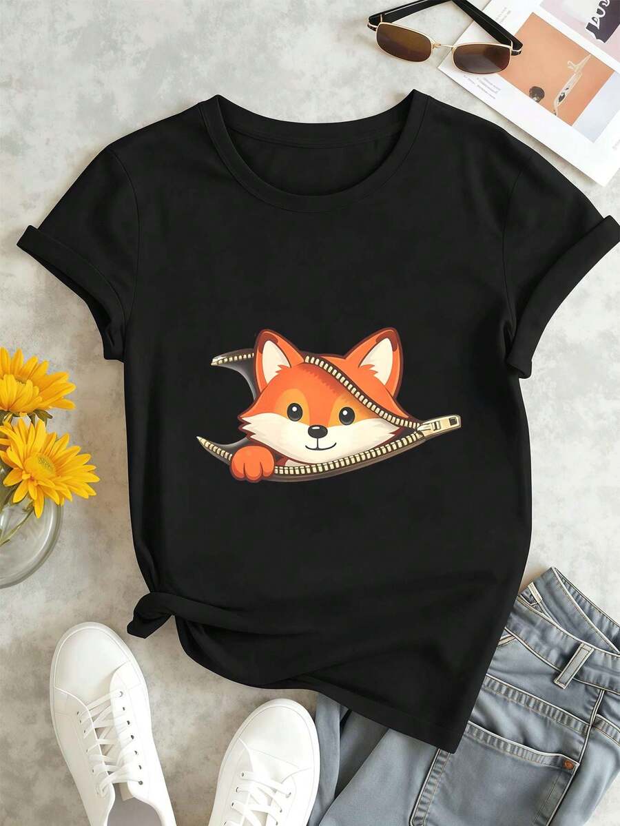 Women T-Shirts - Black - View 1