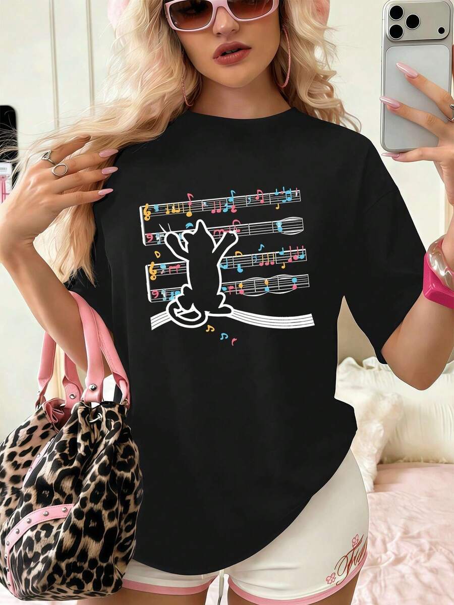 Women T-Shirts - Black - View 1