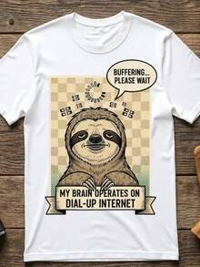 Funny other T1S1Hirt R 90s DialUp Internet, T1EE - Blanco - Ver 2