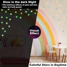 Glow In The Dark Stars For Ceiling Kit With Moon Stickers Galaxy Space Decor For Bedroom Wall And Ceiling - 1 - View 6
