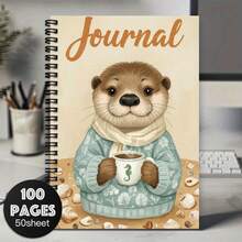 1pc Cute Animal Theme Spiral Notebook, Suitable For School And Office Use, Great Gift For Friends, Colleagues And Boyfriends/Girlfriends, Perfect For Planning - M - View 7