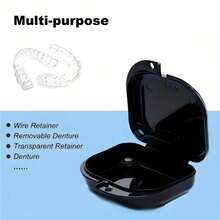 1/2pcs Dental Retainer Case, Denture Box, Orthodontic Appliance Storage Container - Multiple Styles - View 4