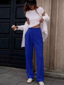 Women Pants - Blue - View 2