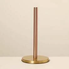 13.75" Paper Towel Holder Copper Finish -  With Magnolia - 1 - View 4