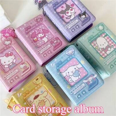 Álbum de fotos lindo de Hello Kitty de 3 pulgadas, álbum de colección de fotos y tarjetas, regalo