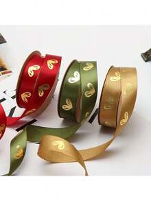 1 Roll Decorative Gift Wrapping Ribbon - Suitable For Gift Boxes And Bags, Holiday Floral Packaging, Cake Packaging, Wedding Party Decor, And Sewing Crafts - Multiple Styles - View 8