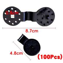 10/50/100pcs Black Upgraded Shade Net Clips With Rope Holes, Reusable Weather-Resistant Plastic Lock Clips, Suitable For Shade Nets, Greenhouses, Hail Nets, Camping Tarps And Outdoor Windproof Installation - Black - View 16