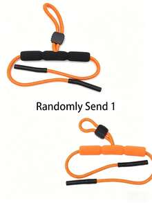 1 pieza Cadena retenedora de gafas, cuerda ajustable flotante anti-caída para gafas deportivas de esnórquel de playa, cuerda de retención práctica para natación, esenciales de playa, accesorios de piscina - Multicolor - Ver 11