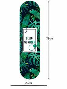 4-Wheel Skateboard Suitable For Beginners, Adults And Teenagers, Maple Wood Rocking Deck, Cartoon Pattern, Suitable For Boys And Girls - D - View 1