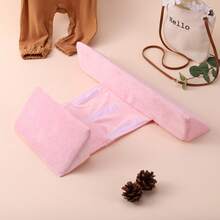 Baby Side Pillow, 45° Inclined Triangle Support Pillow With Invisible Zipper, Removable Pillowcase - Pink - View 3