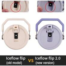 Straws ONLY Compatible With 20oz IceFlow Flip Tumbler (Old Model) - Not IceFlow 2.0 Flip 20oz - Accessories Set Includes 6 Hard Straws+ 1 Cleaning Brush - 20盎司(舊款) - 查看 4