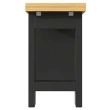 Extendable Bar Table With Storage, Folding Dining Table With Drawer And Snack Shelf, Sliding Bin Holder (Bin Not Included), Space-Saving Design Ideal For Small Apartments And Kitchens, Black - 查看 7