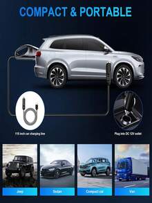 便攜式汽車吸塵器，12V小型手持式汽車吸塵器，附延長管與清潔噴嘴，乾濕兩用，適用於汽車內裝座椅清潔，通用汽車配件，送給男士與女士的禮物 - 12V - 查看 10