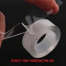 5M Cinta adhesiva doble cara nano, cinta de fijación transparente para decoración del hogar - A - Ver 5