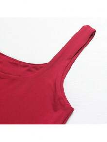 Women Tank Tops & Camis - Burgundy - View 5