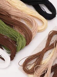 Dây polyester 1mm, dài 10 mét/túi - Màu sắc tươi sáng, mềm mại, bền chắc, không co giãn, thích hợp để làm đồ trang sức DIY, vòng cổ, vòng tay. - nhiều màu - Xem 3